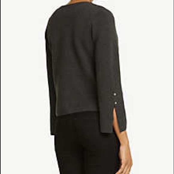 Slit-sleeve open sweater jacket - Picture 2 of 4